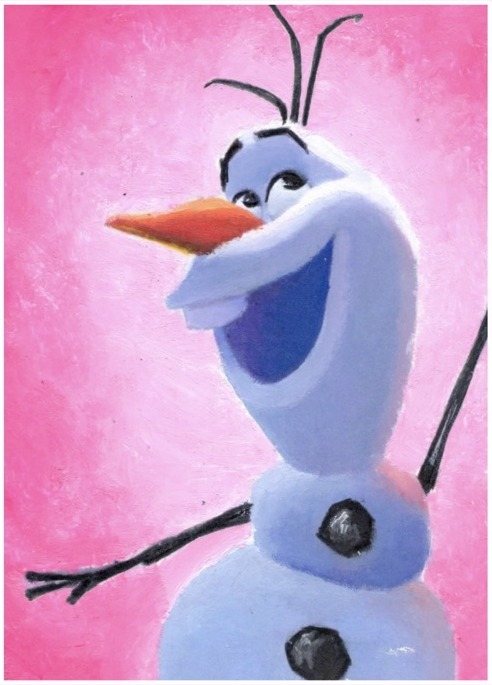 Olaf original painting by Kevin Graham